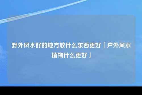 野外风水好的地方放什么东西更好「户外风水植物什么更好」