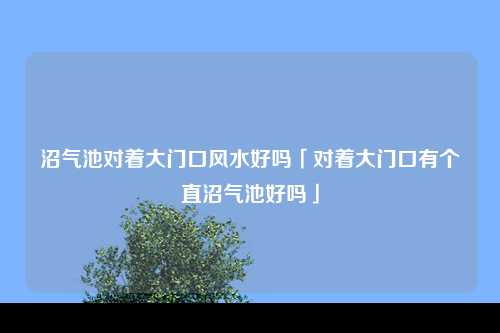 沼气池对着大门口风水好吗「对着大门口有个直沼气池好吗」